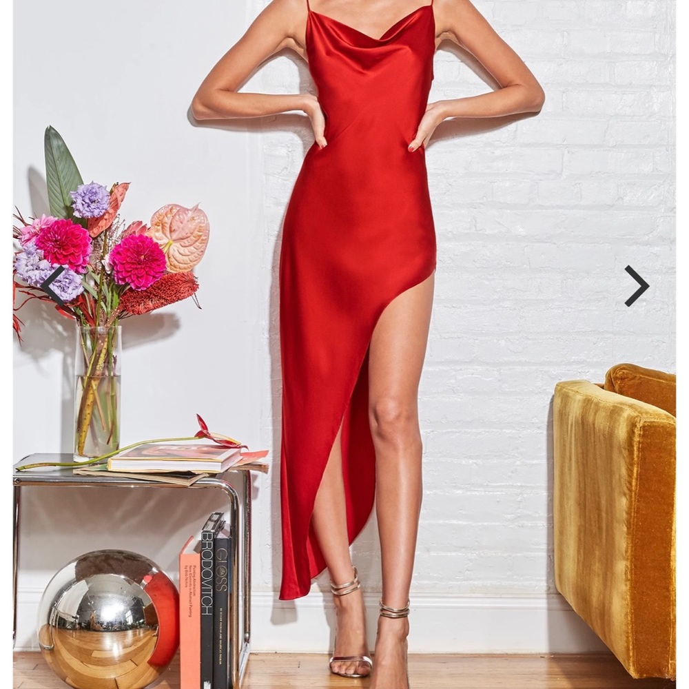 Fleur Du Mal, Red Slip Dress